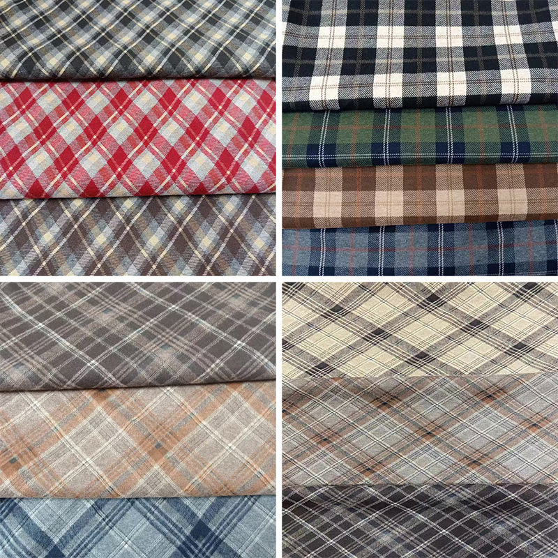 2025 new jacquard plaid fabric foreign trade clothing dress pants coat children's clothing shoes hat fabric in stock