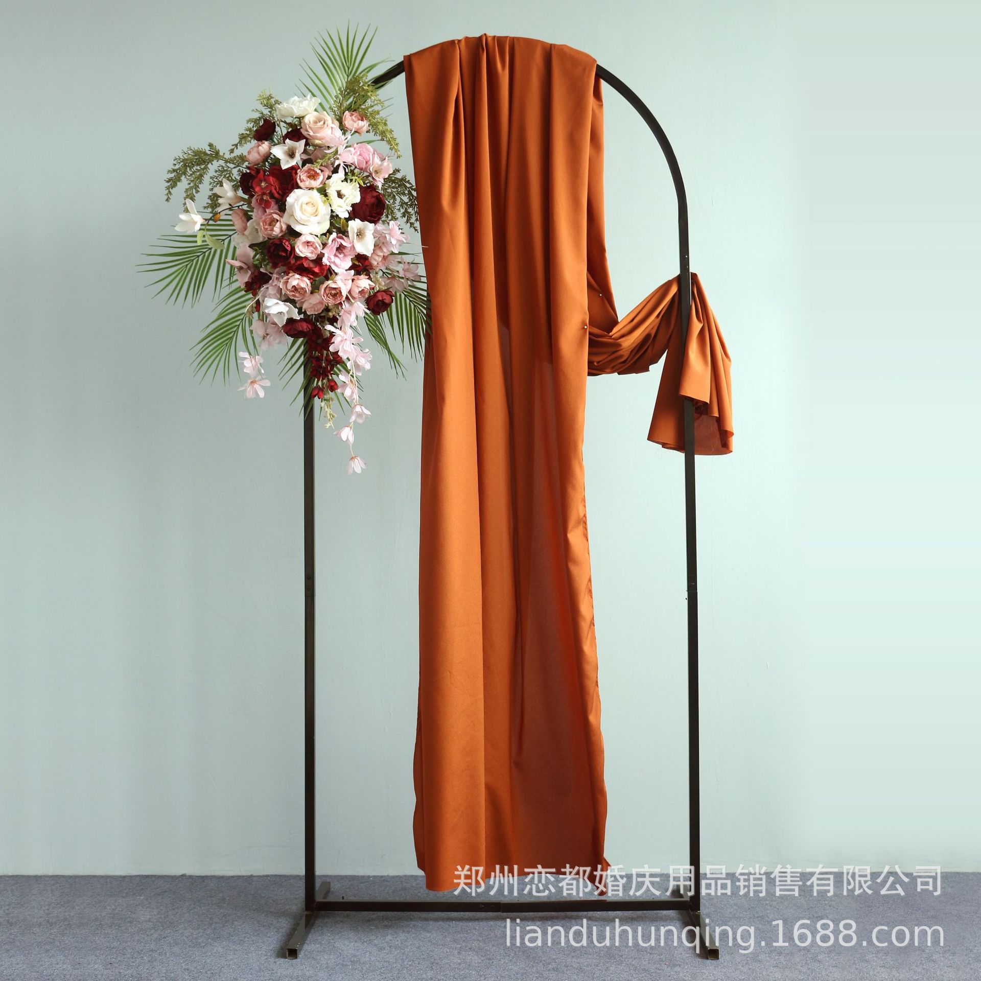 Cross-border Trade Arch Display Stand Wedding Arch Background Props Outdoor Black Flower Stand Celebration Scene Decoration Factory