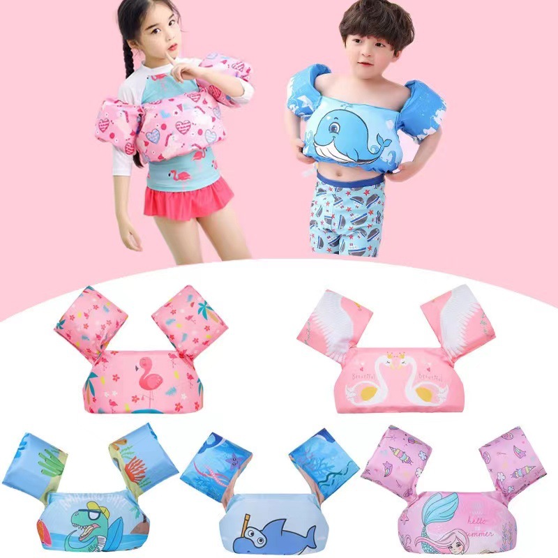 Picture of Cartoon Young Children's Swimming Arm Ring Float Ring Swimming Buoy Life Jacket Baby's Water Sleeve Buoyancy Vest Swimming Equipment