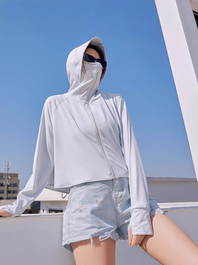 Picture of Women's Sunscreen Clothing 2025 New Summer Thin Anti-ultraviolet Breathable Ice Silk Sunscreen Clothing Blouse Short Jacket