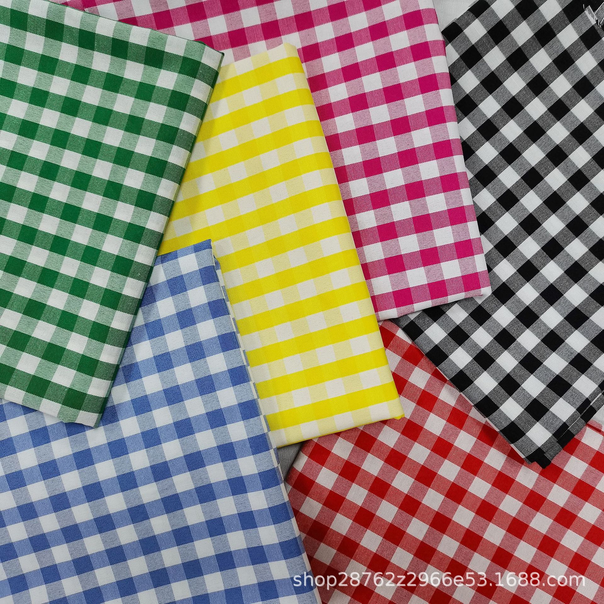 Polyester-Cotton Chaoyang Plaid Yarn-Dyed Jacquard Fabric Shirt Dress Home Textile Children's Clothing Modern Abstract Jacquard