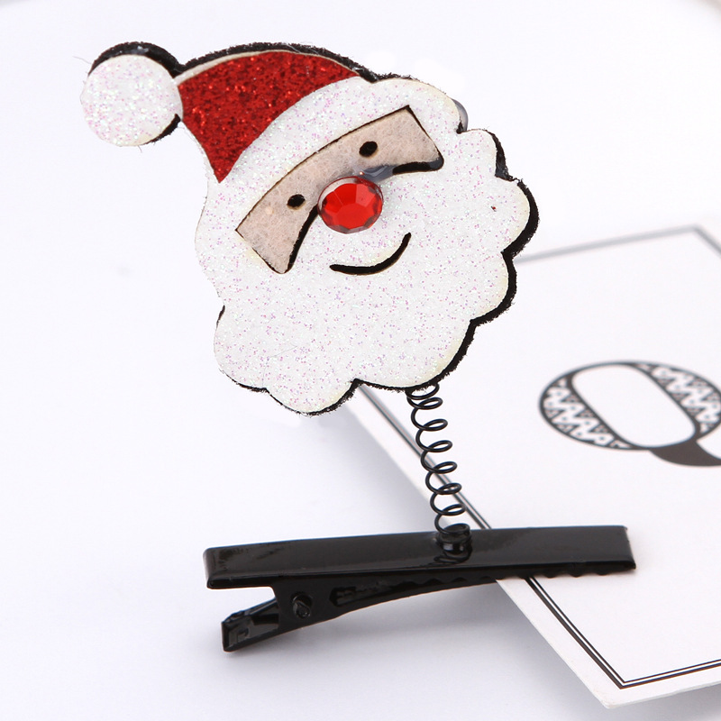 Picture of 2025 New Japanese and Korean Internet Celebrity Christmas Hairpin Spring Small Clip Small Gift Hair Accessories Festive Headwear Spot Wholesale