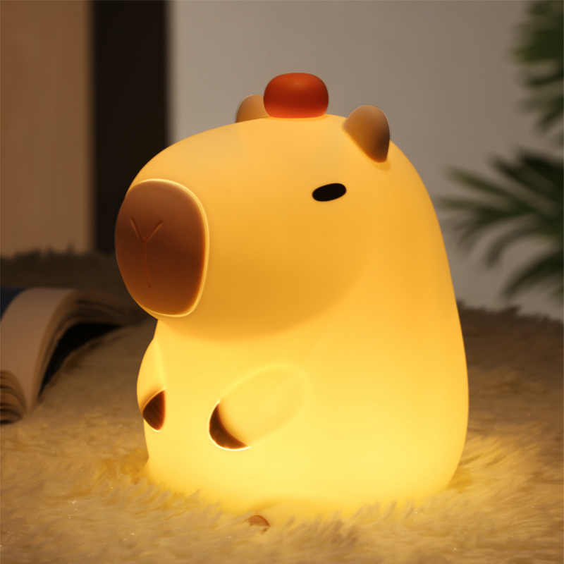 Pibala lamp, creative silicone bedroom atmosphere, night light, dorm sleep eye protection bedside lamp, cute girl