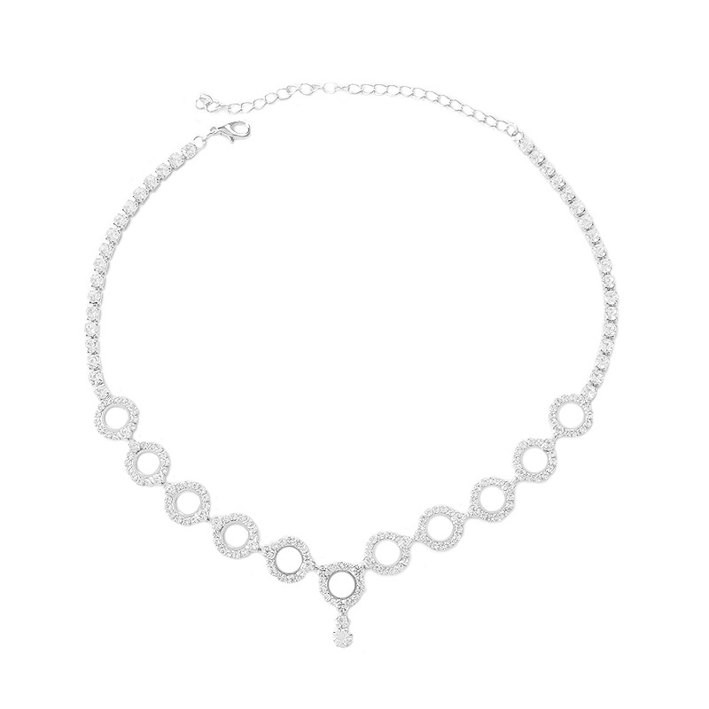 Picture of Cross-border New Accessories Luxury Flash Diamond Fashion Show Party European and American Sexy Exaggerated Bikini Body Chain suit
