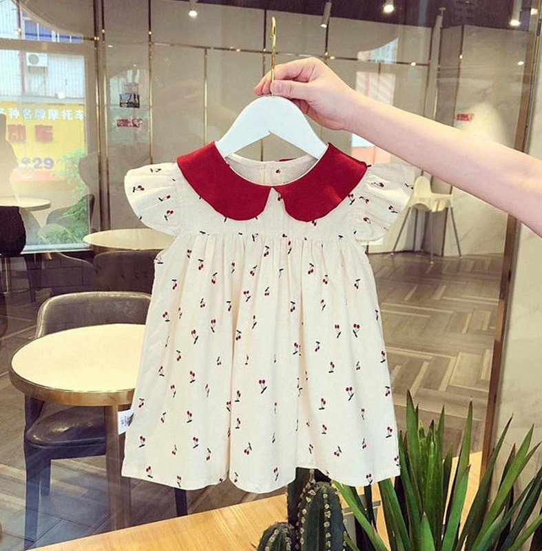 Picture of Girl's butterfly dress 2024 Summer mesh one-year-old dress female Western princess baby dress