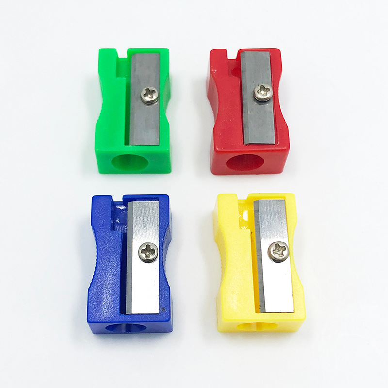 Picture of Mini Single Hole Multi-Color Small Pencil Sharpener Small Pencil Sharpener for Kidsren Primary School Students Pencil Sharpener Manual Plastic Pencil Sharpener