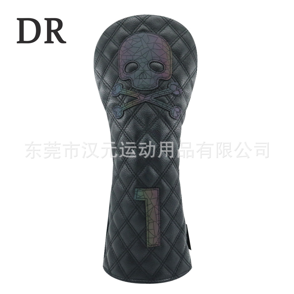 Picture of Factory new golf club cover wooden pole cover head cover cap cover skull No. 1 wooden fairway wooden chicken leg outdoor