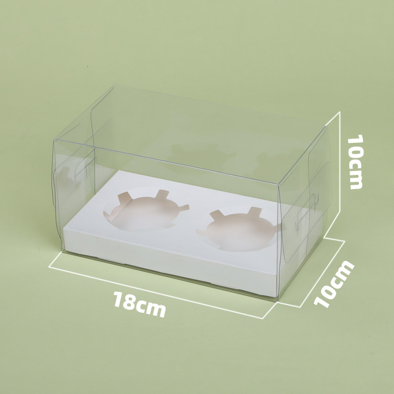 Picture of Spot transparent cup cake box 4 grain 6 grain 12 grain Maffen cup cupcake packaging box wholesale