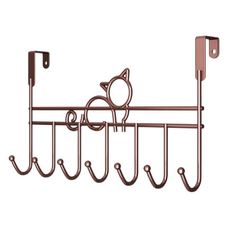 Door Back Hook Artifact Hanger Storage Rack Door Back Hanger Punch-Free Bedroom Back Hook Clothes Storage