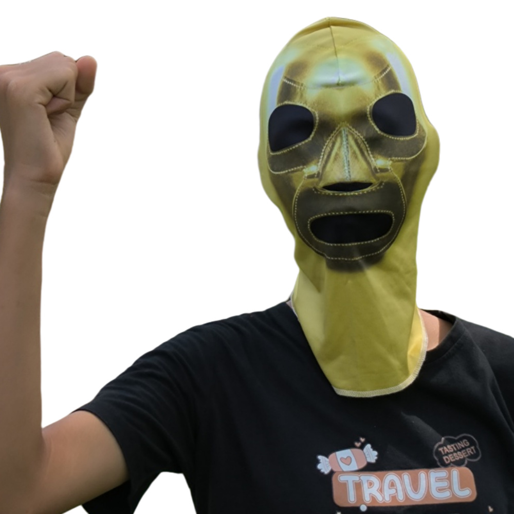 Picture of Summer Outdoor Sunscreen Mask Men's Ice Silk Motorcycle Riding Face Towel Thin Animal Full Face Neck Ear Hanging Tape