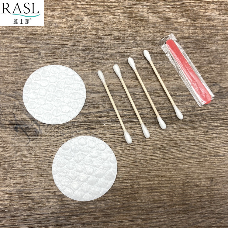 Picture of Cosmetic Cotton Nail File Care Kit for Hotel and Homestay Toiletries Disposable Double-headed Cotton Swab Care Kit