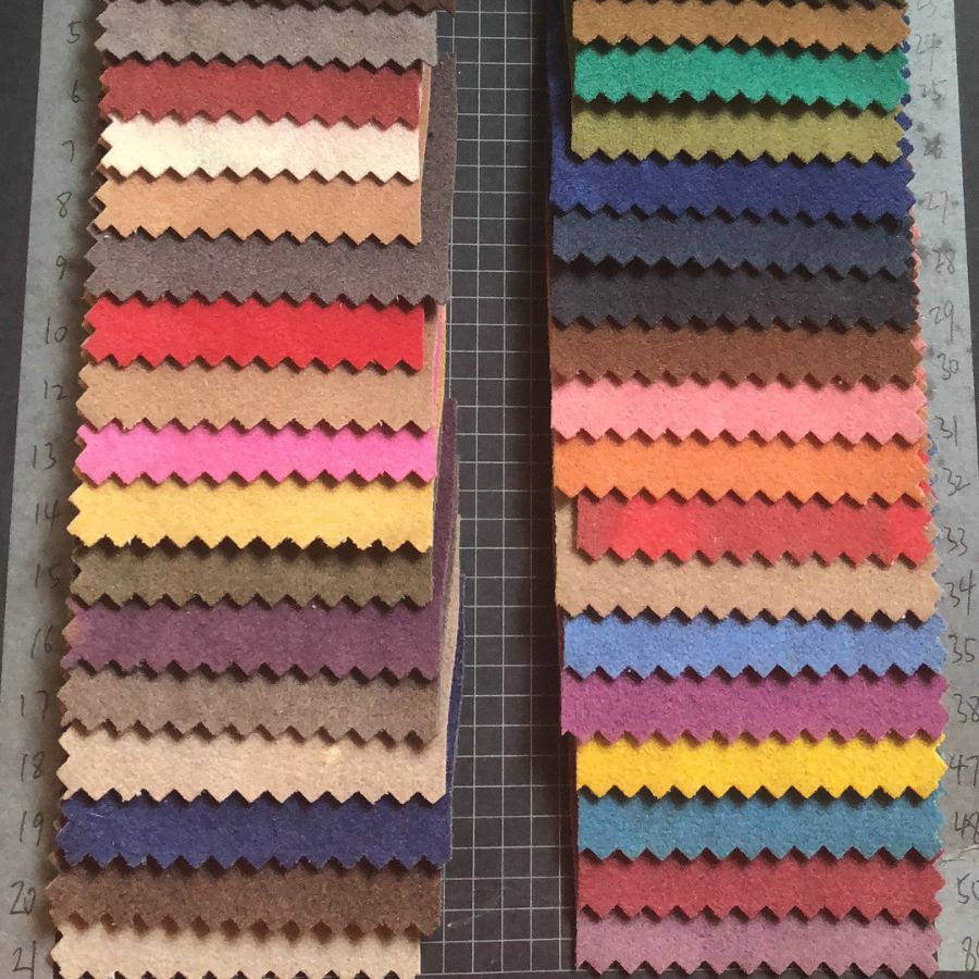 Double-sided Xishi double-sided frosted flocking flannel series luggage shoe material toy furniture artificial leather in stock supply