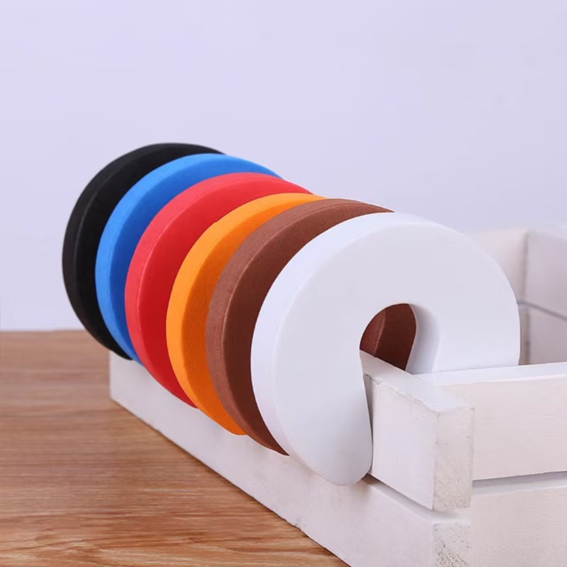 EVA Door Cards Cute Animal Children's Anti-pinch Hand Silent in stock Thickened High Elastic Door Stopper Baby Safety Door Clip