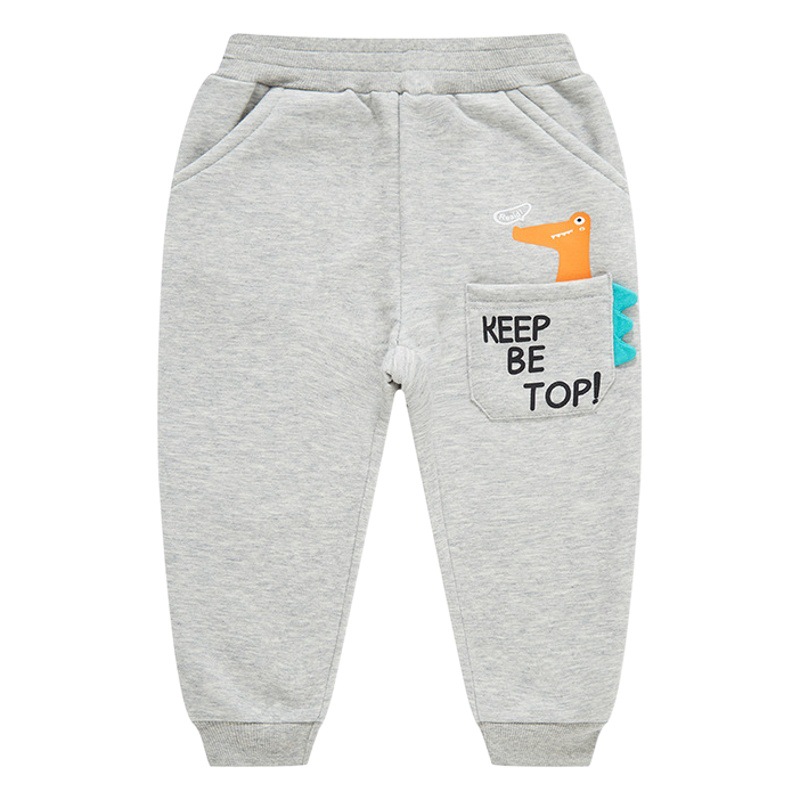 be top children's pants winter children's clothing fleece-lined boys' sweatpants baby trousers sports pants wholesale one-piece delivery