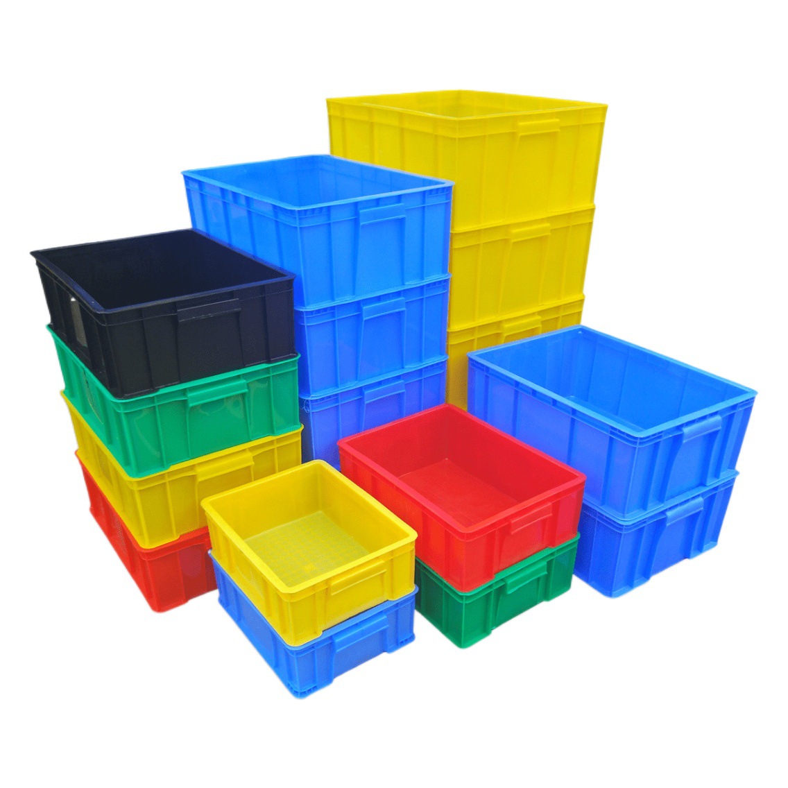 Thickened plastic turnover box with lid plastic logistics box universal packing box storage box transportation plastic basket wholesale