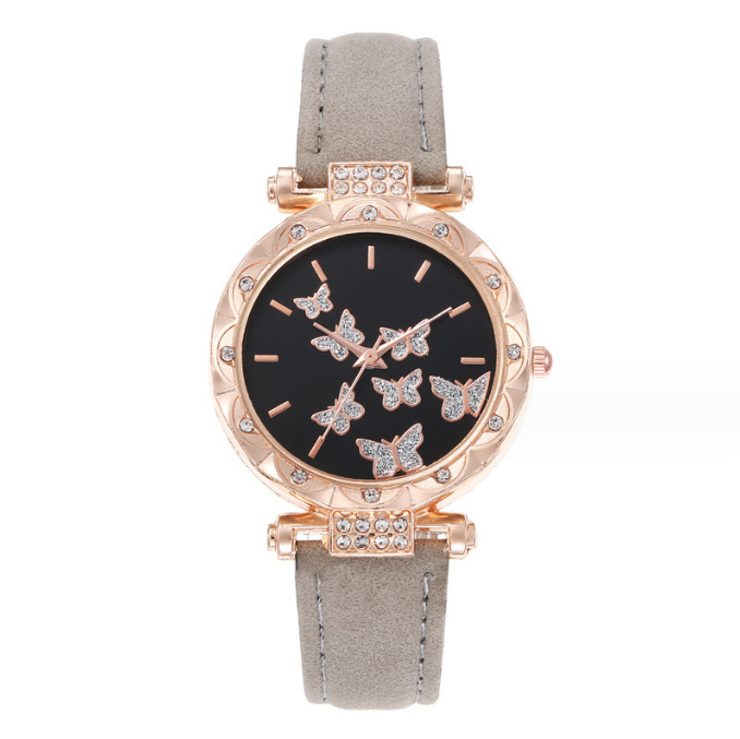 Picture of New TikTok Popular Women's Watch Fashion Simple Watch Butterfly Digital Belt Watch Wholesale