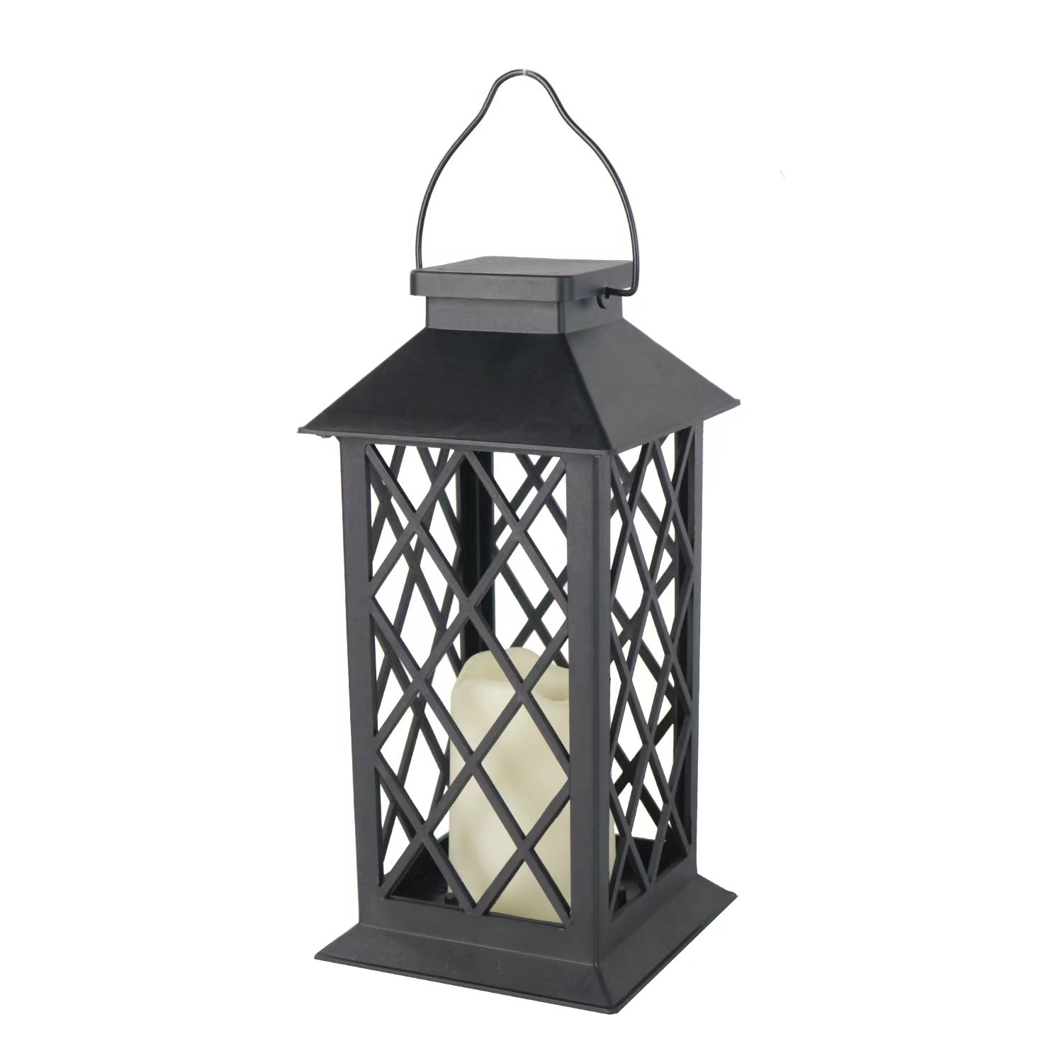 Picture of Amazon retro outdoor solar candle wind lamp garden lawn Villa decoration landscape lamp