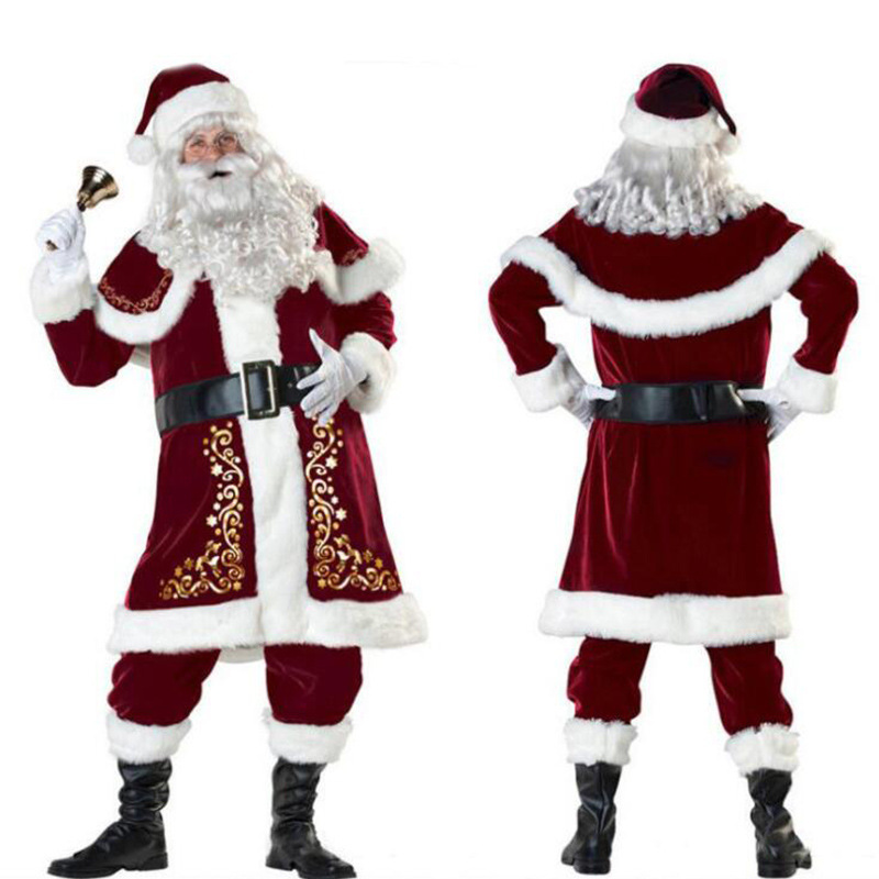 European and American Christmas clothing adult men and women Santa Claus Christmas dress Christmas couple costume 162