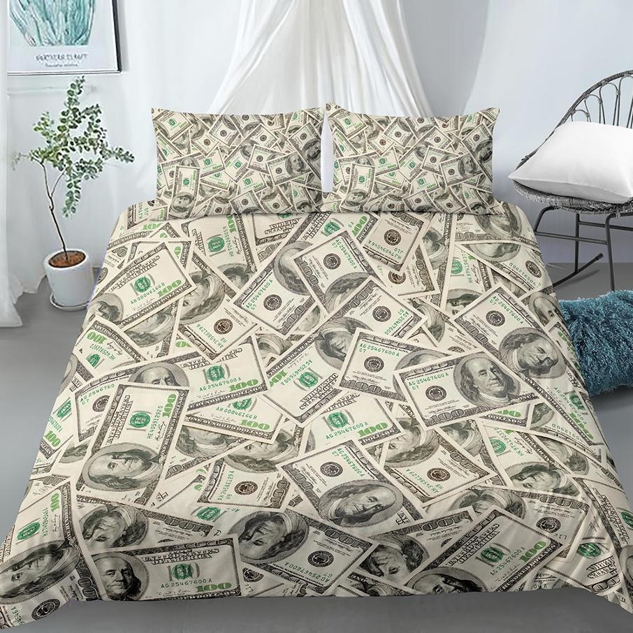 3D printing modern bedding dollar pattern duvet cover cross-border exclusive for AliExpress Amazon independent station