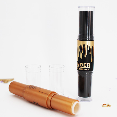 JINZE Plastic Double-ended Lipstick Tube Concealer High-gloss Shadow Makeup Cosmetic Bag Material