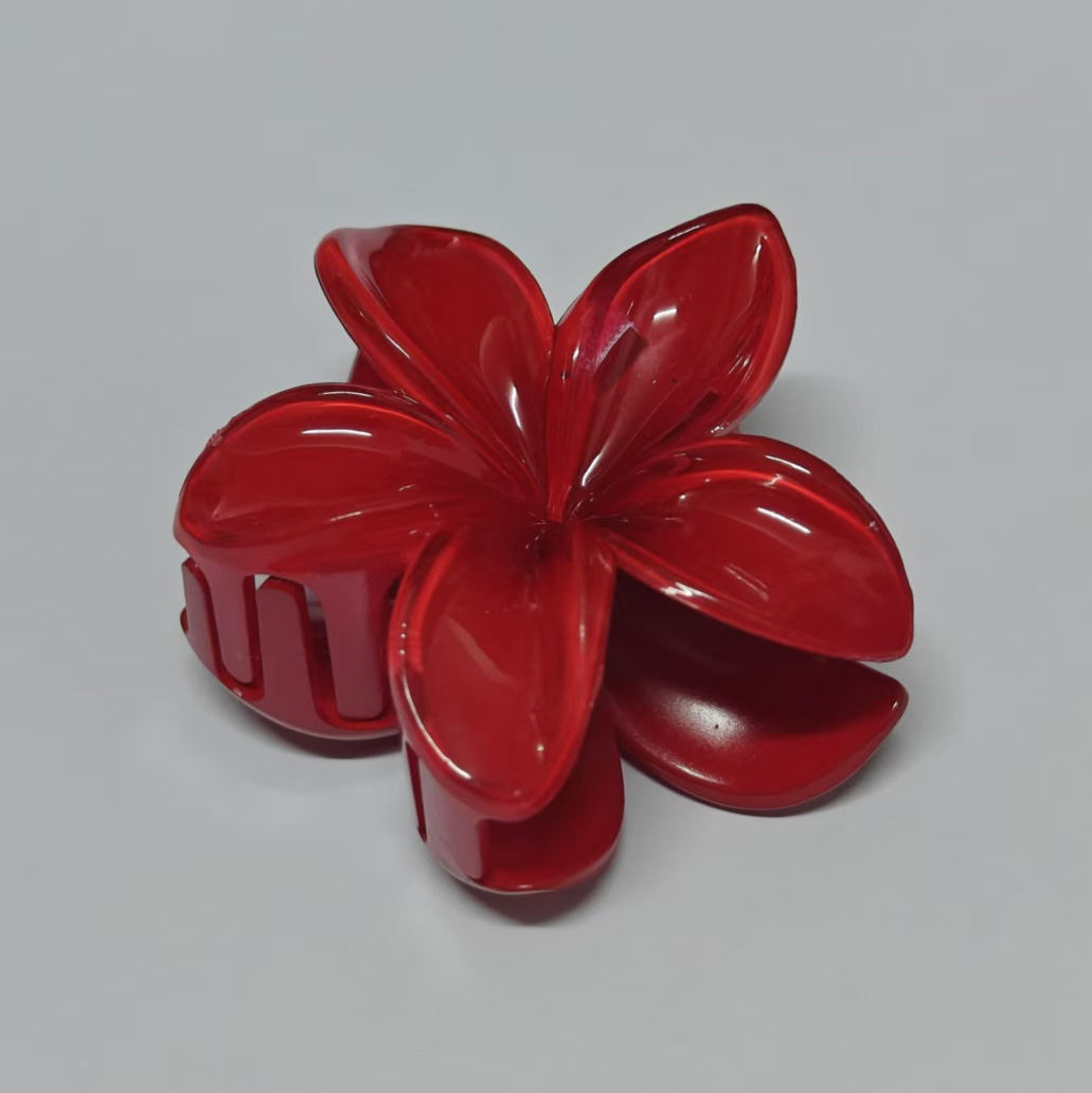 Picture of Cross-border egg flower clip large high-grade gradient Flower hairpin back head updo ponytail shark clip headdress