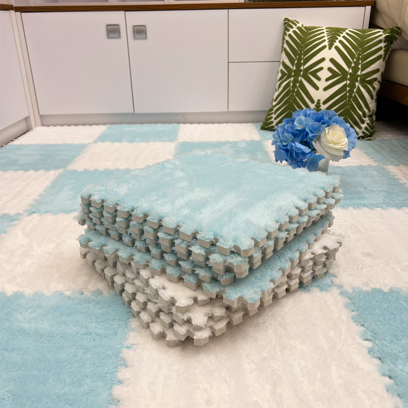 Cross-border Bedroom Living Room Bedside Carpet Full-spread Stitching Plush Mat Sitting Sleeping Bay Window Mat Can be Cut