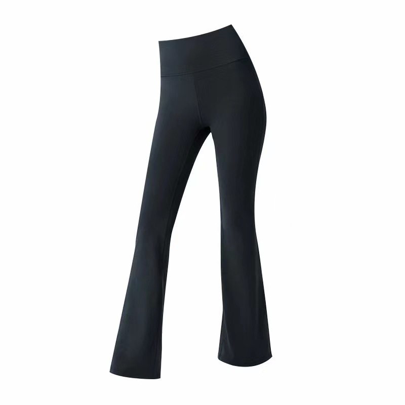 Picture of Micro-Flared Shark Pants Spring and Summer Leggings 2025 Black Women's Outerwear Tight Thin High Waist Tummy Control Barbie Pants