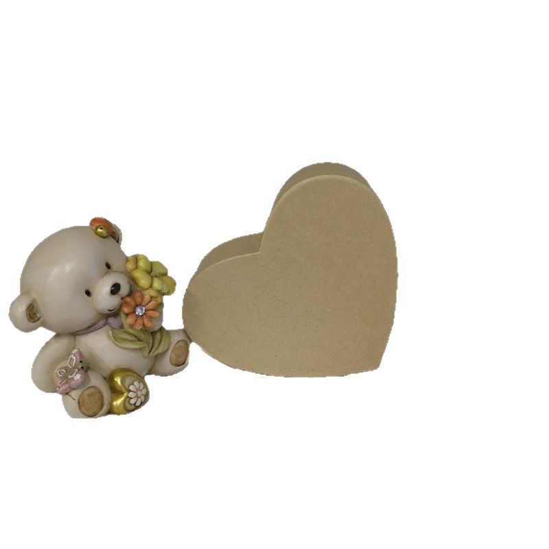 Picture of Love DIY cowhide carton heart-shaped painting storage gift storage candy festival creative gift box packaging box