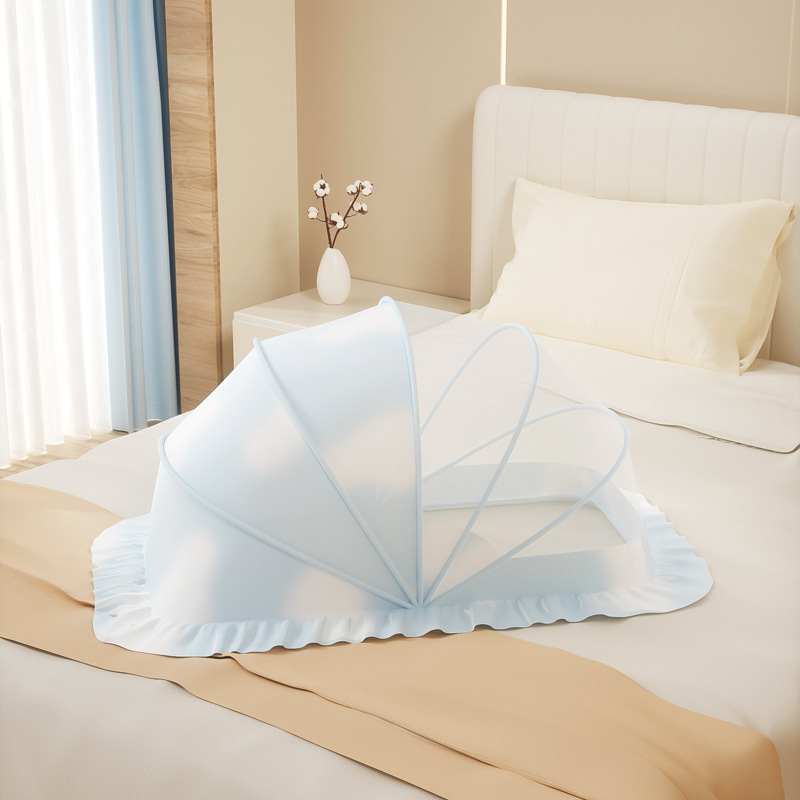 Picture of Baby Mosquito Net Baby Yurt Anti-mosquito Full Cover Foldable Baby Newborn Children's Bed Bottomless Universal