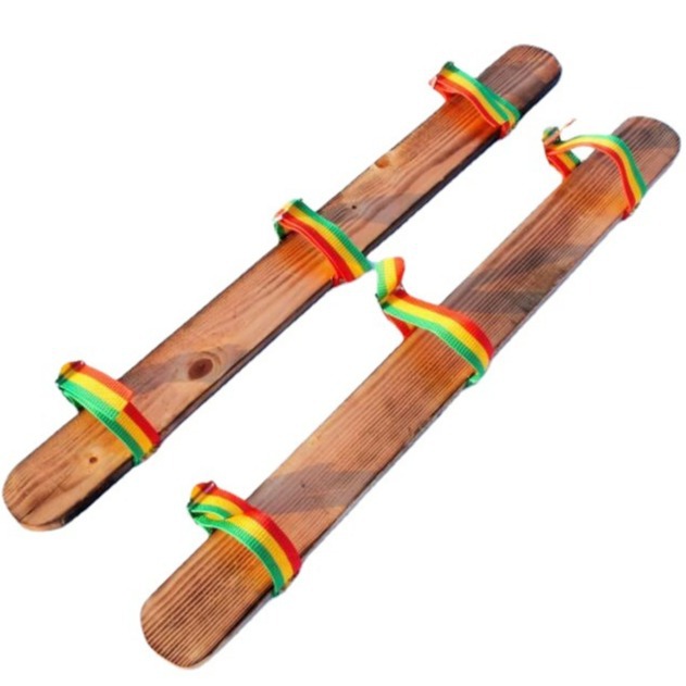 Picture of Fun Games Props Together in the Boat Wooden Shoes Together Drought Dragon Boat Giant Footsteps Triple Foot
