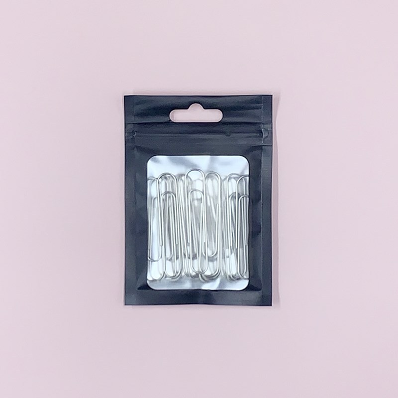 Jewelry bag frosted aluminum foil bag mobile phone shell packaging bag digital plastic bag color packaging bag Black ziplock bag