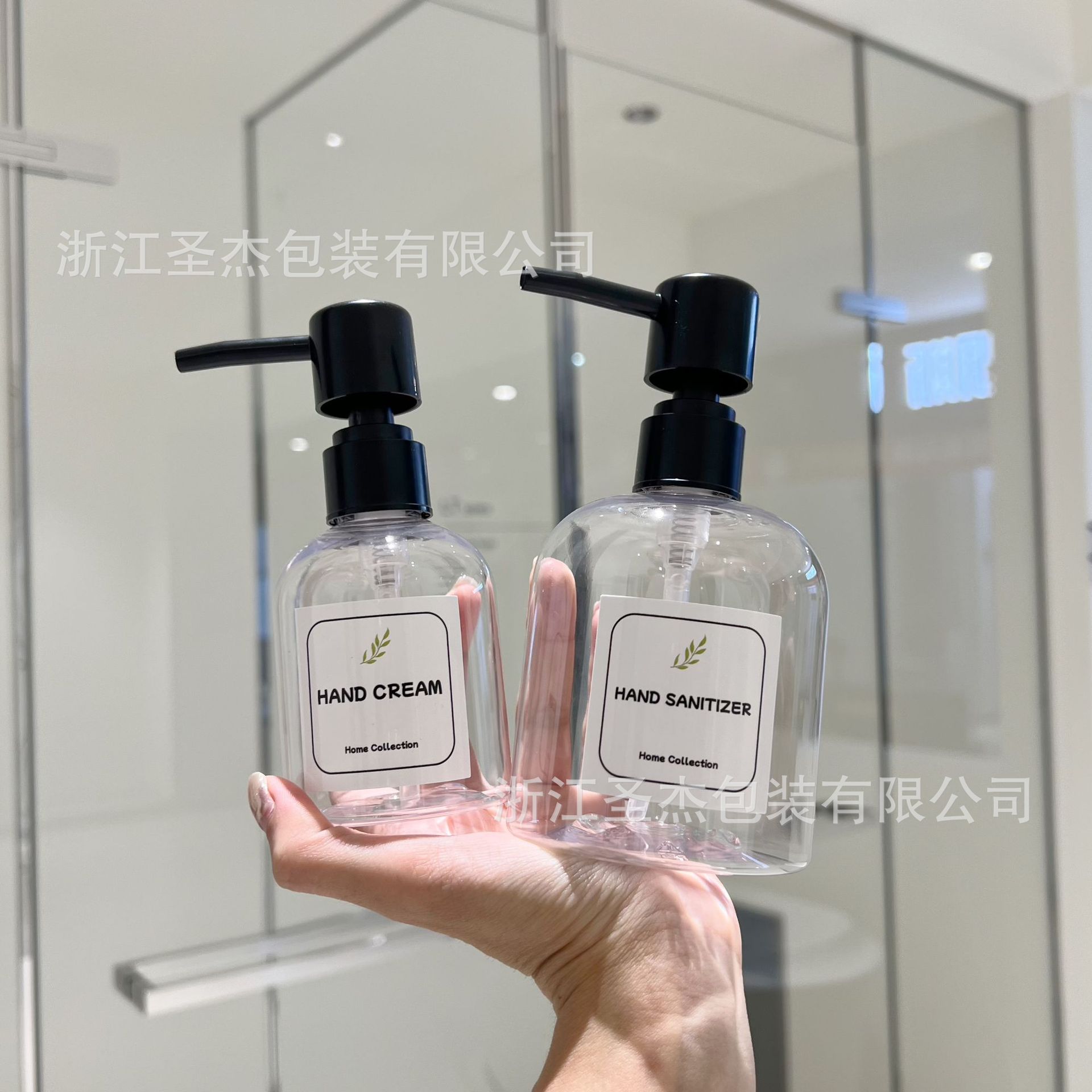 Yuan Fat Cute 150ml 300ml Highly Transparent Plastic Bottle Cleansing Gel Styling Gel Hand Sanitizer Shampoo Bottle
