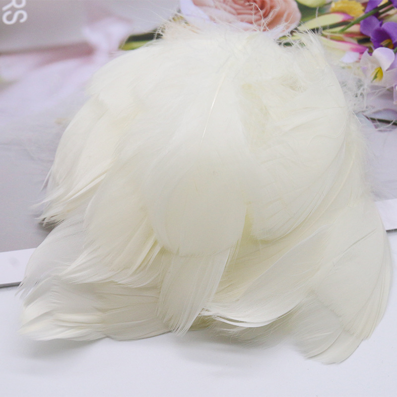 Picture of diy handmade color floating feather goose feather dream catcher wave ball gift box filling decoration materials