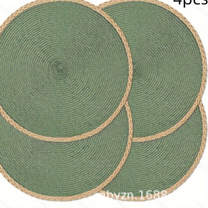 Picture of PP insulation table mat hotel western restaurant European simple natural outdoor festival activities can be wholesale mixed batch