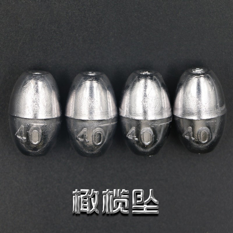 Picture of Thousand carp lai lead pendant heart lead pendant long throw run lead pendant plastic core sea fishing olive lead fishing lead pendant wholesale