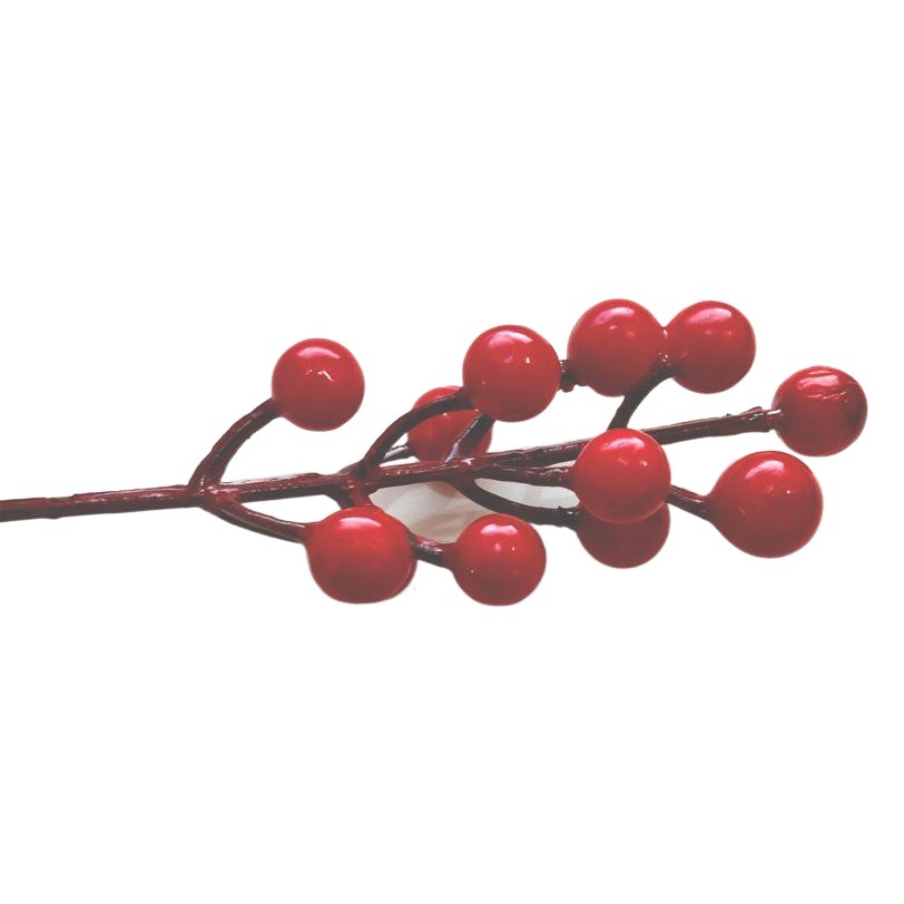 Christmas Decorations 7/12/14 Fork Cuttings Artificial Red Foam Berry Christmas Tree Decoration DIY Accessories