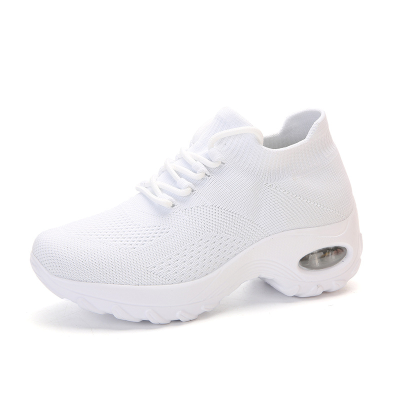 Picture of Cross-Border Hot Style Large Size Women's Shoes Air Cushion Fly Woven Casual Shoes Slip-On Shoes Fashion Rocking Shoes Quanzhou Sports Shoes