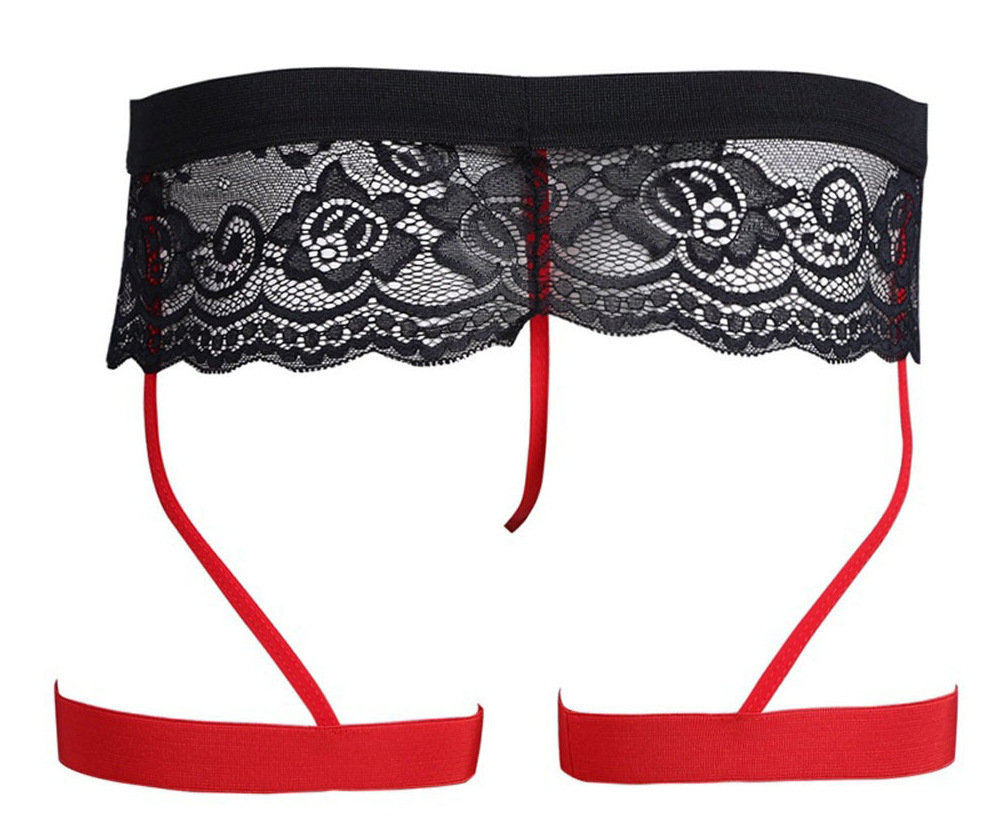 Picture of European and American foreign trade sexy underwear men's lace three-point underwear support wholesale a generation of M1533