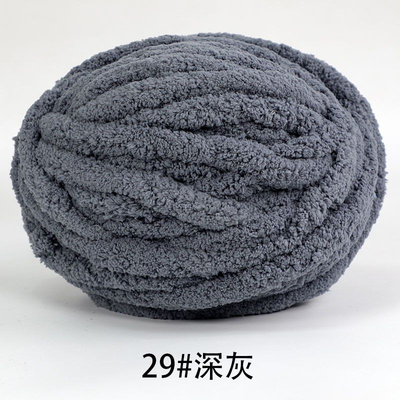 Picture of Thick ice strip wool cat tail thread sausage yarn ice island wool hook bag cushion soft finger knitted blanket cat nest thread