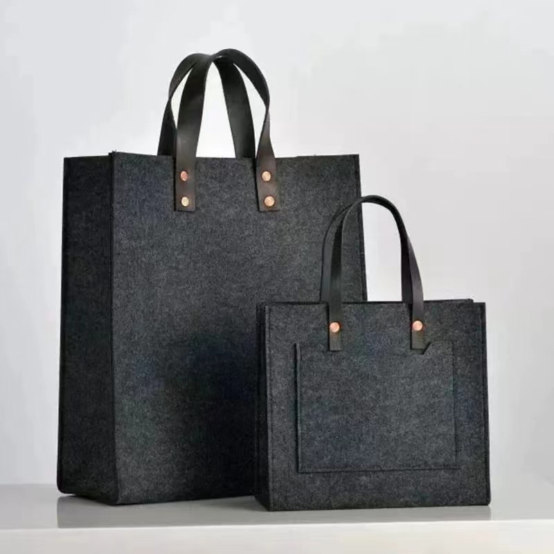 Wholesale Felt Handbags, Portable Shopping Bags, Tote Bags, Souvenir Felt Bags, Large Capacity Handbags