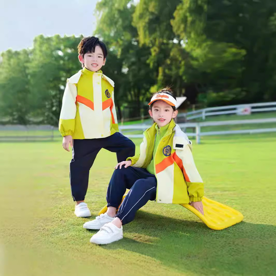 School Uniform suit High School Students' Charge Clothes Detachable Three-in-One Autumn and Winter Thickened Waterproof Jacket High School Students' Class Clothes