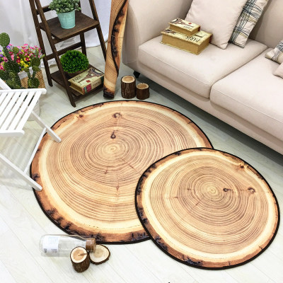 Picture of Cross-border Retro Fashion Personalized Music Vinyl Records Round Non-slip Living Room Bedroom Stool Floor Mat Carpet