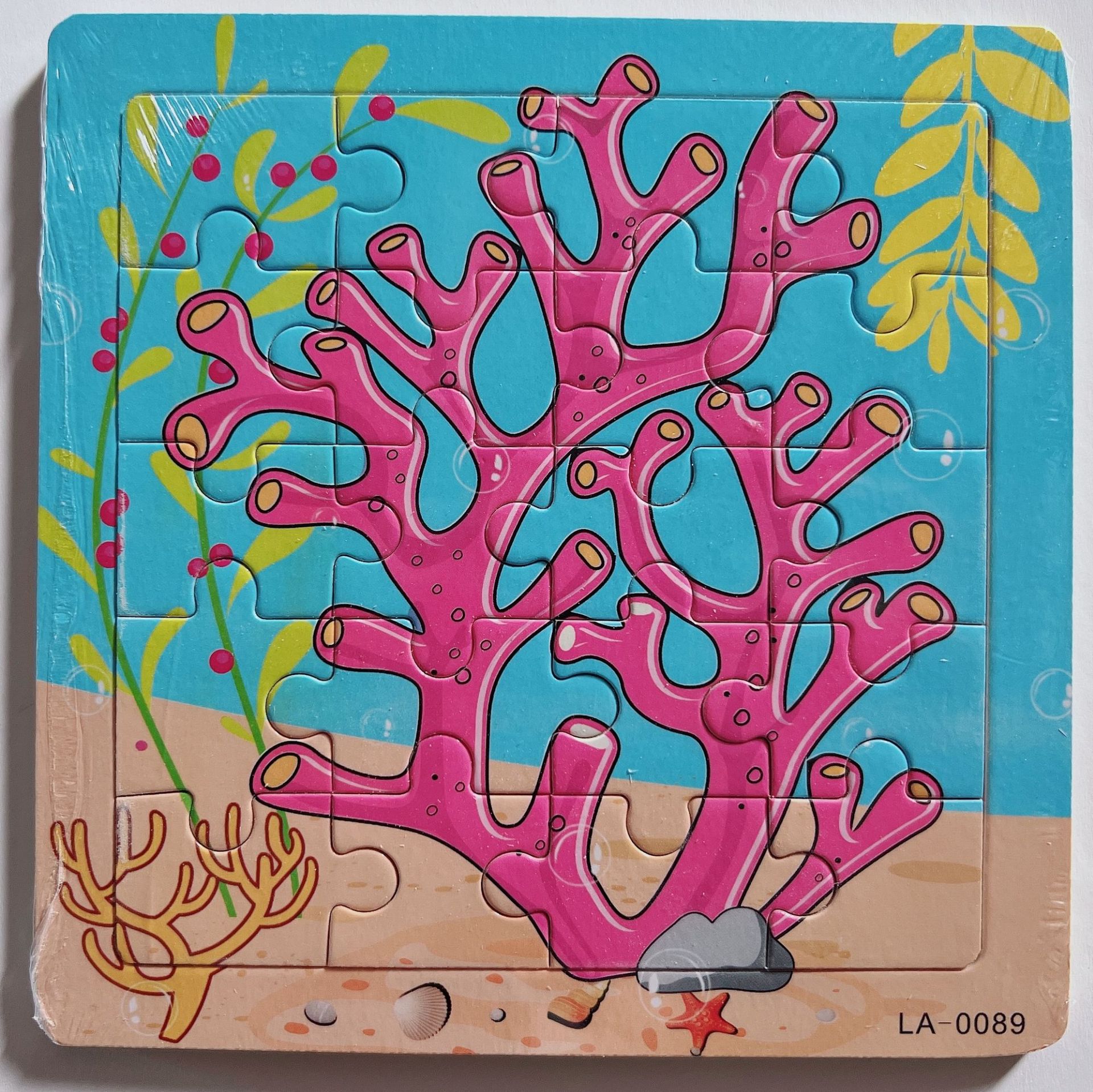Picture of 20 Pieces of Wooden Kidsren's Intellectual Toys, Wooden Puzzles, Cartoon Animals, Street Stall Toys, Factory Direct Supply