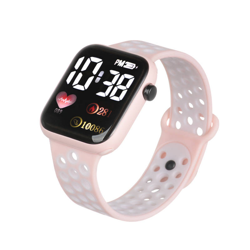 Picture of New Y1 double color with LED electronic watch students children simple square sports electronic fashion in stock bracelet