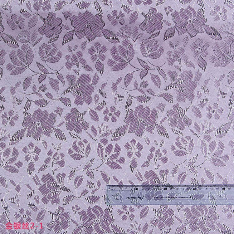 Picture of Wholesale Han Dynasty Gold and Silver Silk Fabric Tang Suit Jacquard Fabric Brocade Gold and Silver Silk Jacquard Brocade Fabric