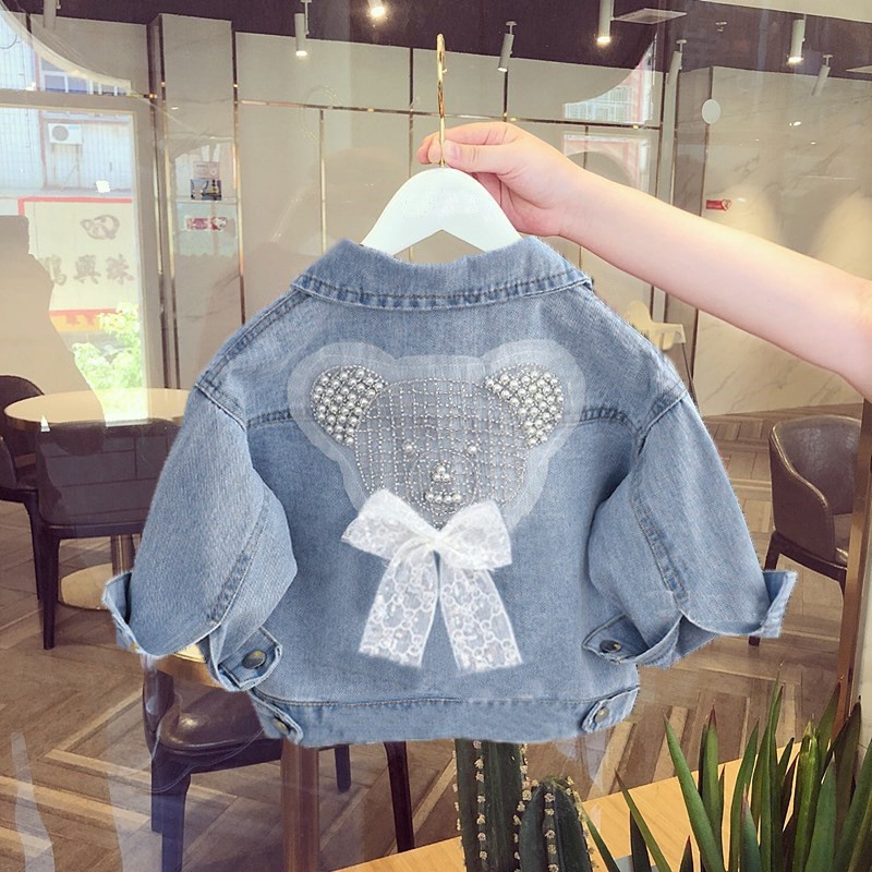 Picture of 2025 New Fashionable Toddler Spring Clothing for Girls, Children's Clothing, Girls' Denim Jacket, Spring and Autumn Style