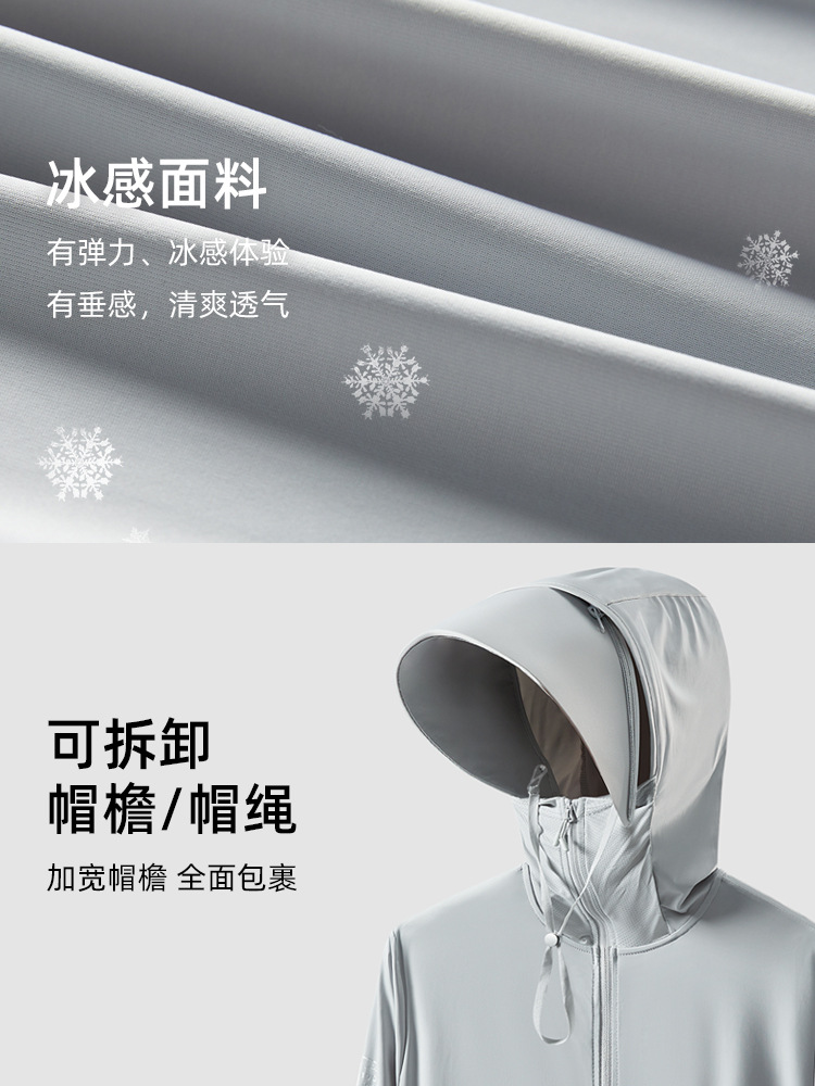 Picture of UPF100 Sun Protection Clothing Men's Summer Outdoor Professional Fishing Clothing UV Protection Ice Silk Sun Protection Coat Women