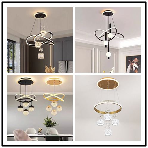 Restaurant Chandelier Nordic Internet Celebrity Modern Simple Creative Bedroom Dining Room Bar Table Dining Table Light Luxury Crystal Chandelier Package