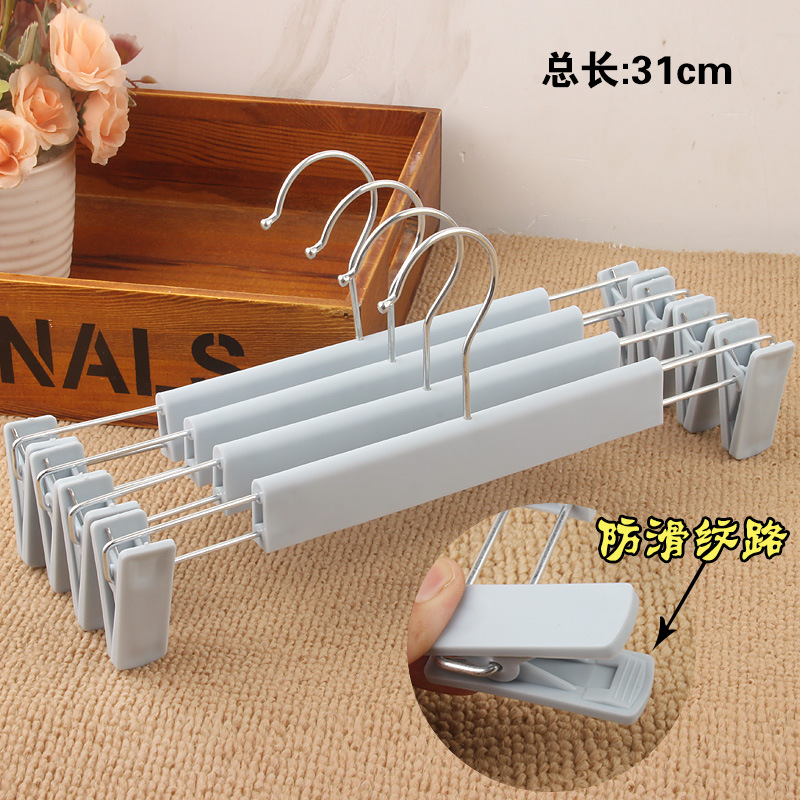 Picture of Non-slip plastic pants rack pants clip wholesale clothing store pants rack rotating hanger pants hanger clip skirt clip