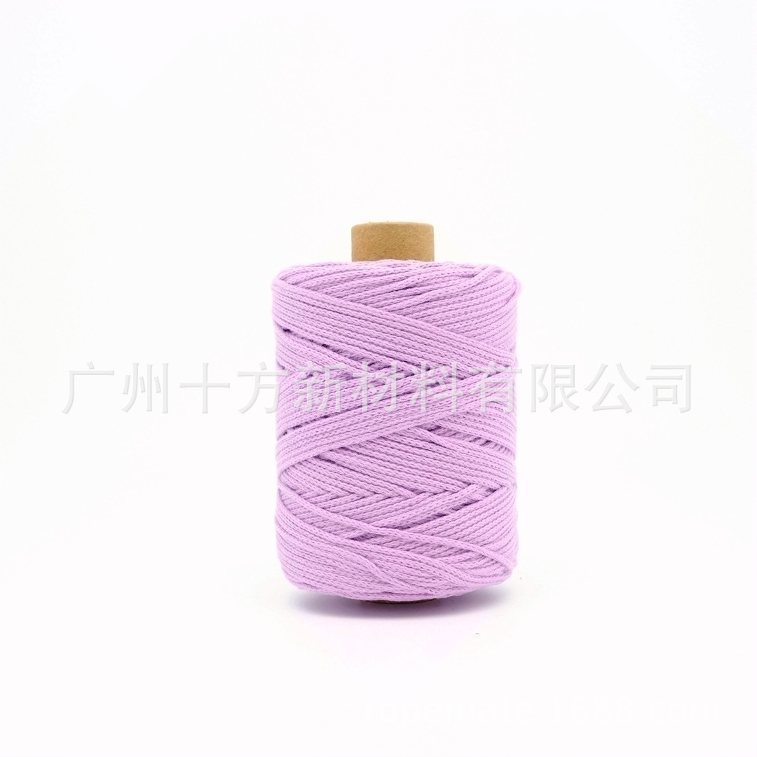 Picture of Wholesale color 1.5mm round strand yarn combed cotton thread crochet wool knitting handmade thread DIY cotton rope